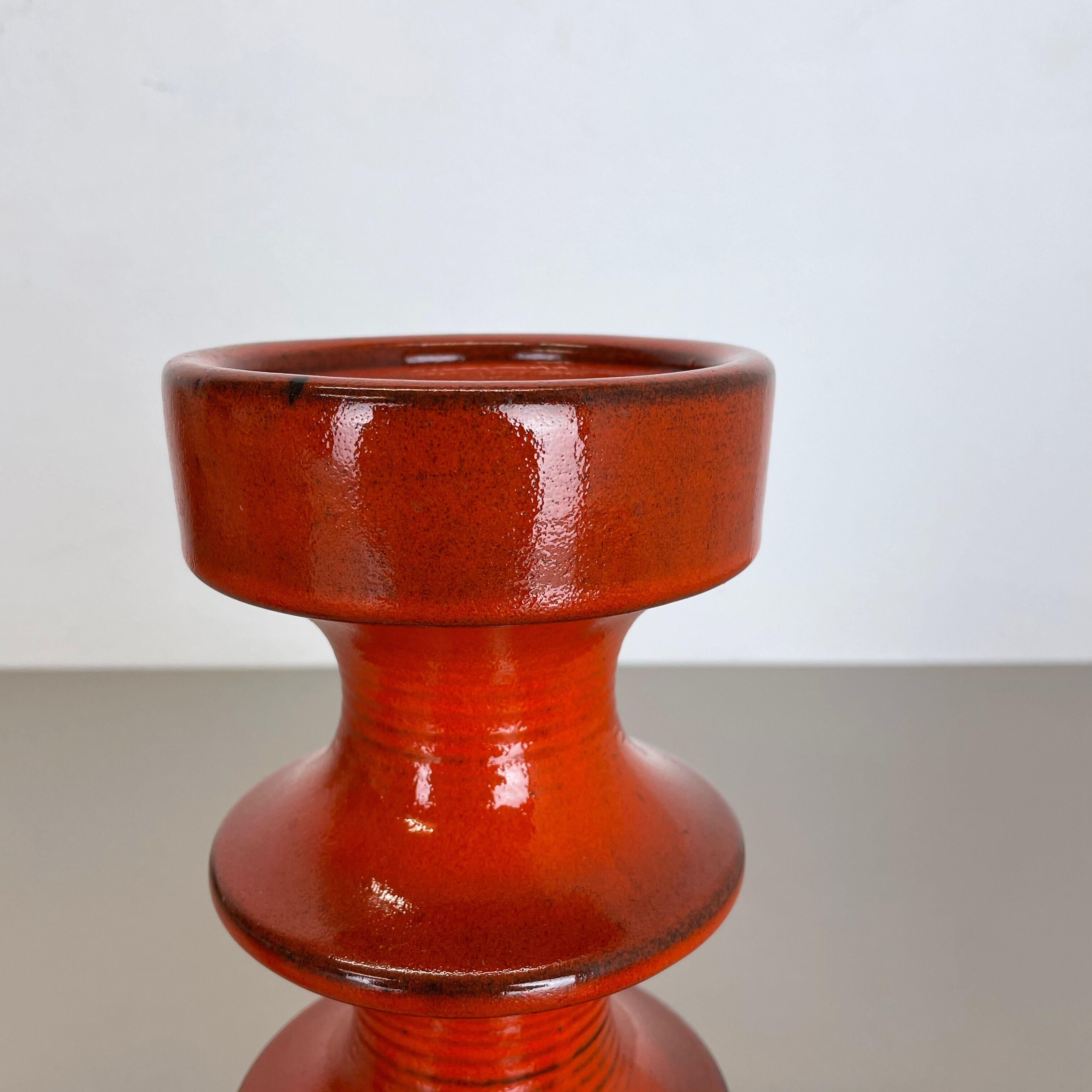 Set of Four Pottery Candleholder by Cari Zalloni for Steuler, Germany, 1970s