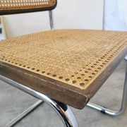 Vintage Cesca Cane Chair: 1970s Italian Mid-Century Modern Dining Office Ch