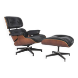 Black & Cherry Herman Miller Original Eames Lounge Chair & Ottoman