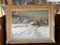 Large oil on canvas signed by Victor Zolnierowicz – Snowy landscape in