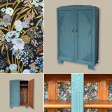 Parisian art deco wardrobe blue gray 1930