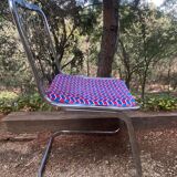 Ensemble chaises design métal chevron