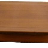 M20240401/Coffee table with two trays and 2 drawers in solid cherry wood - Very good condition