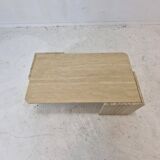 Italian Coffee Table in Travertine, 1980s