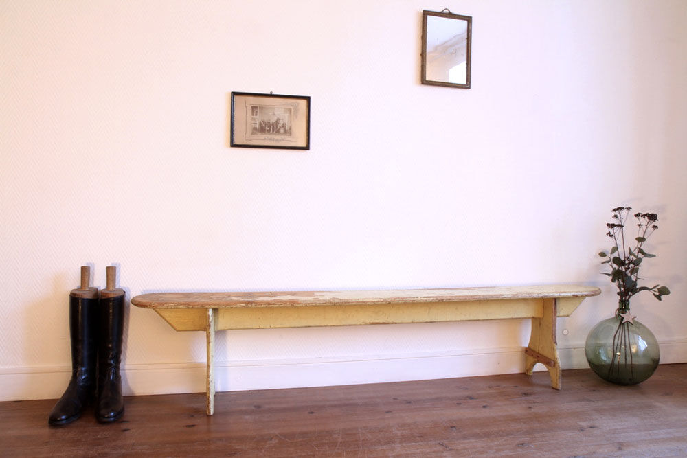 Former wooden farmbench