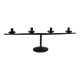 Brutalist candlestick candlestick with 4 metal branches