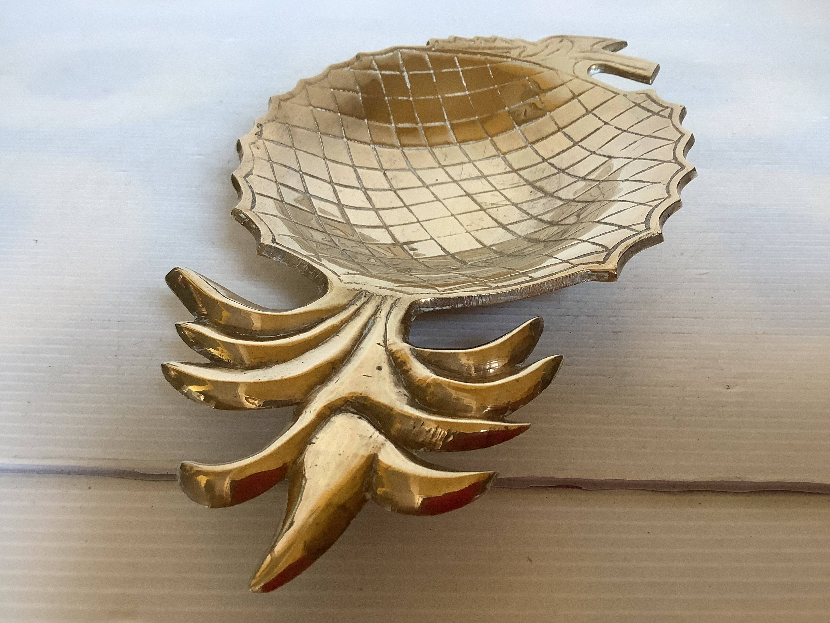 Pineapple brass catchall