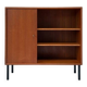 Vintage wooden cabinet with shelves and 1 door
