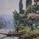 Georges Planes (1897-1977) Valley Landscape, Riverbank (double-sided)