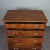 English oak chest of drawers late eighteenth century
