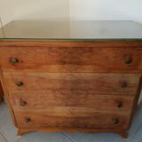 Walnut chest of drawers 1950
