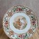 Antique flat plate in Longwy ironstone – Cyprus polychrome model
