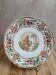 Antique flat plate in Longwy ironstone – Cyprus polychrome model