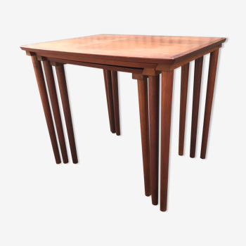 Rosewood trundle tables of rio Mobel intarsia