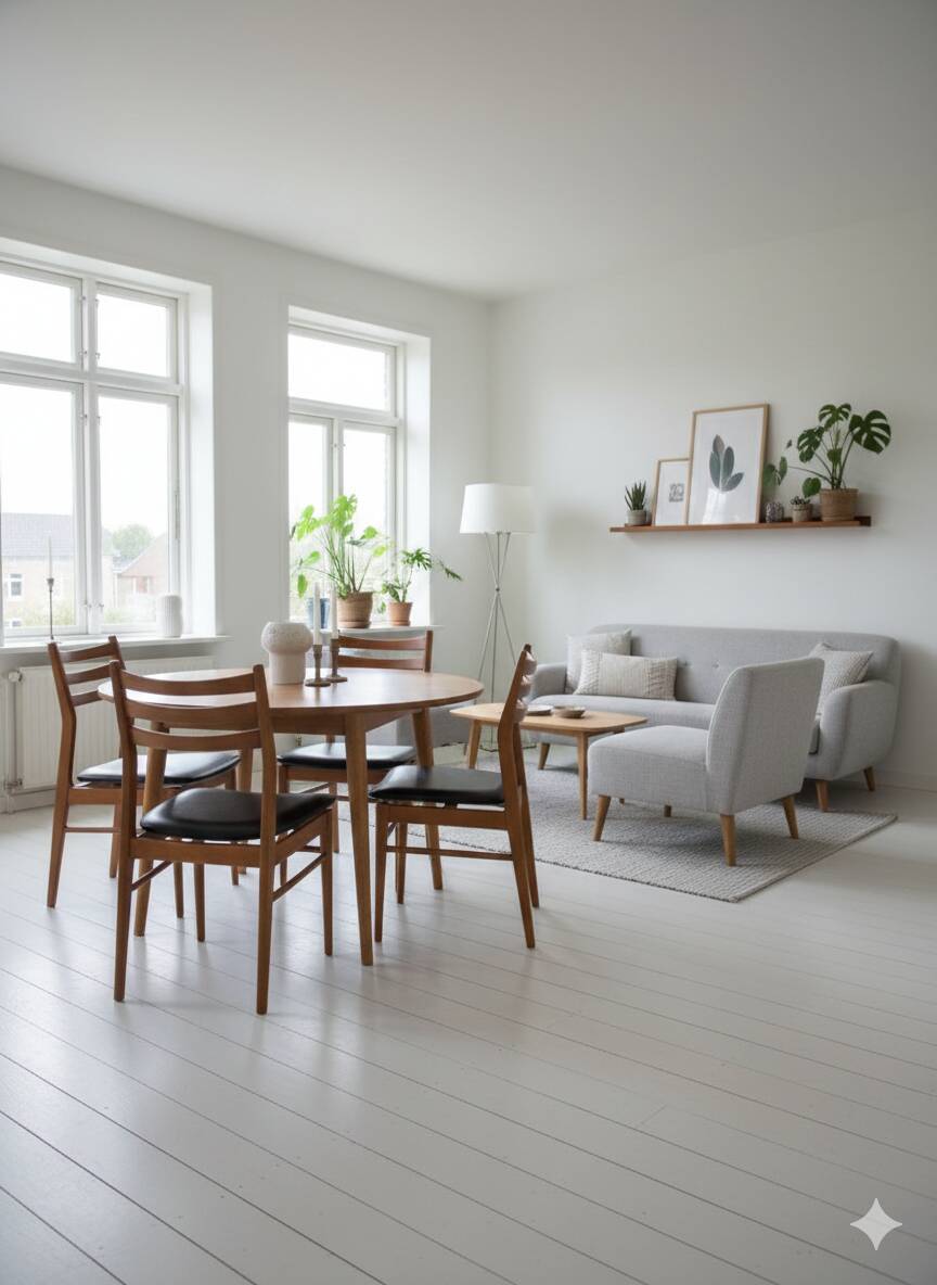 4 Scandinavian chairs from the 1960s