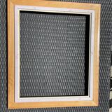 Plum gold and white frame