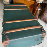 Old vintage travel trunk