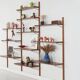 Modular shelving from the 1960s — Danish teak veneer wall system