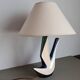 Vintage ceramic table lamp – mid-century sculptural lamp – modern Art Deco lighting – designer style statement lamp – French design