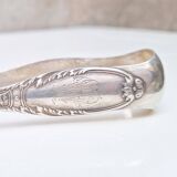 Solid silver sugar or ice tongs with lion's paw decoration