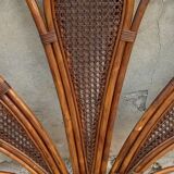 Pair of headboard 1 place in rattan and cannage