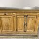 19th-century zinc and solid oak bar counter