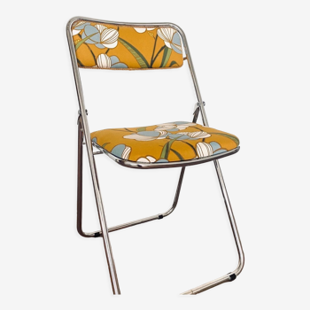 Vintage folding chair - upcycling - Iphigenie Yellow