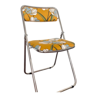 Vintage folding chair - upcycling - Iphigenie Yellow