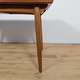 Table à manger en chêne extensible danois du milieu du siècle, années 1960