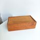Wooden sliding box with handle