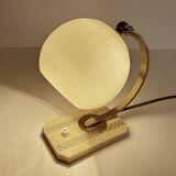 Lampe Art Deco Bakelite Verre Laiton