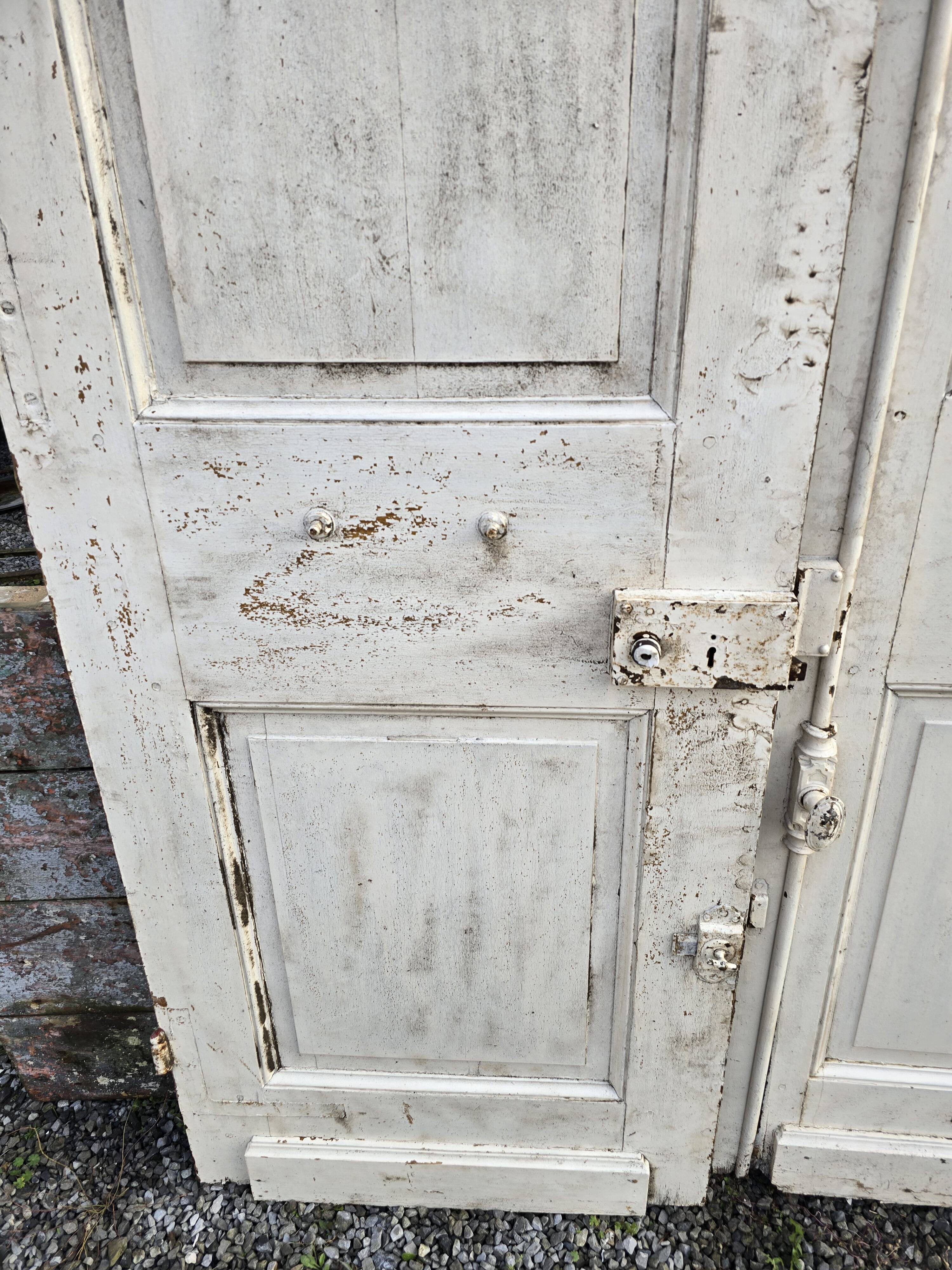 Old double oak front door