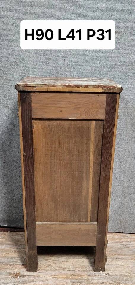 Louis XVI style walnut nightstand or bedside table circa 1850