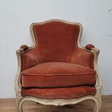 Louis XV style shepherdess armchair
