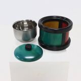 Postmodern Italian Wooden Ice Bucket by Pietro Manzoni 1980s