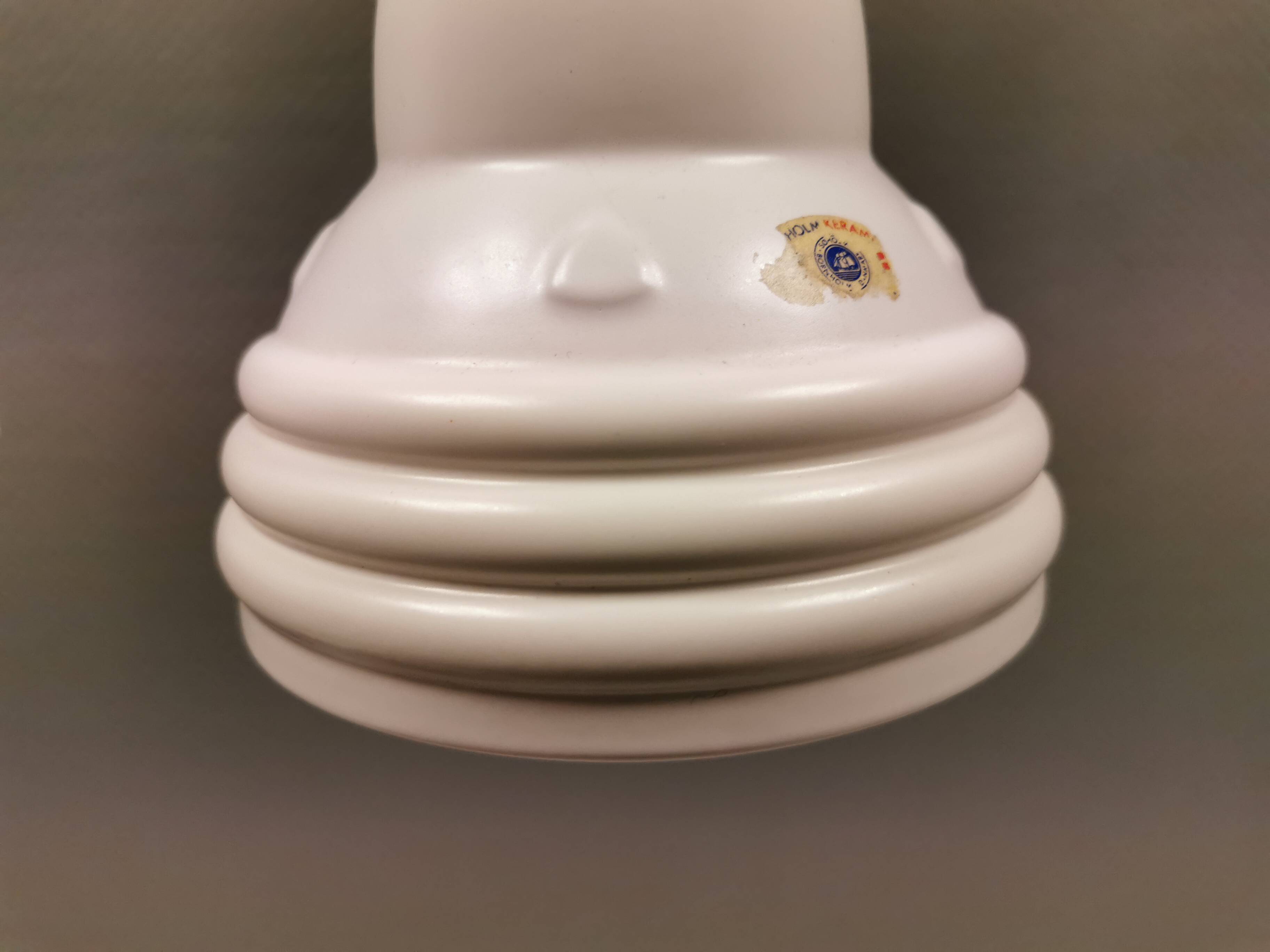 Two small ceramic hanging lights from Danish Søholm, estimated 1980s.