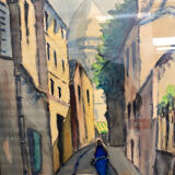Watercolor signed Michel Joyeux