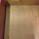 Small wooden drop-leaf table