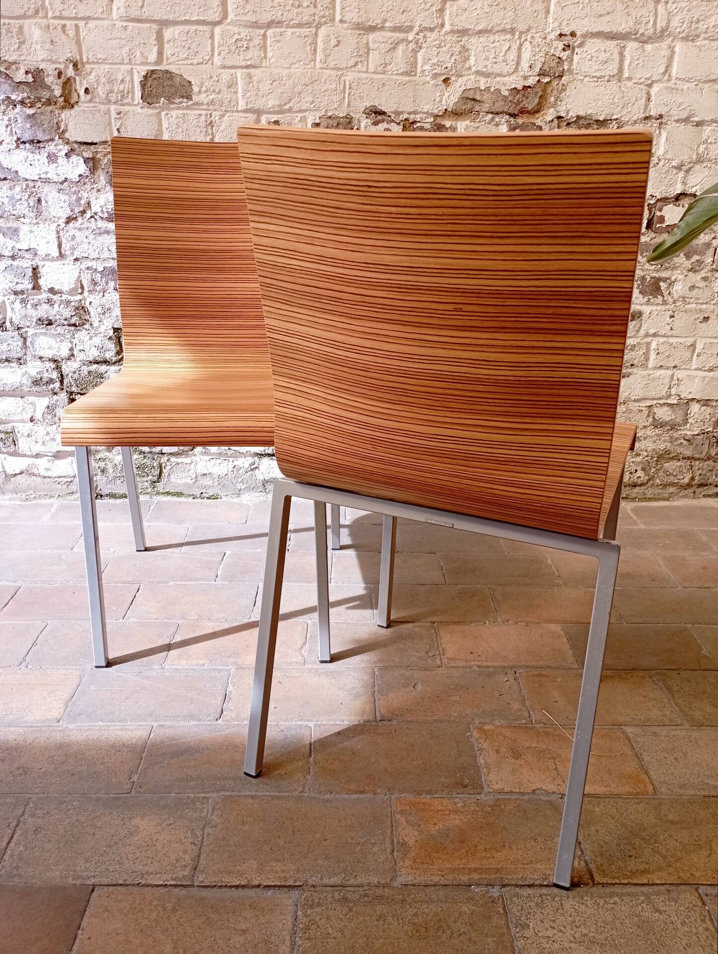 Pair of vintage Kuadra chairs / Pedrali - Italian design