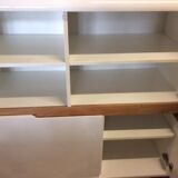 High furniture in white lacquered wood