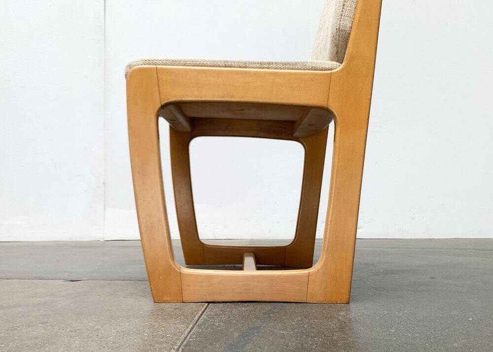 Set of German sled chairs from the mid-century, 1960s.