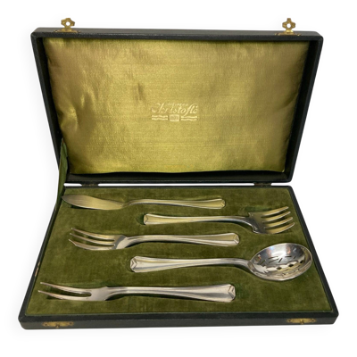 Arts de la table, service à confiserie métal argenté Christofle vers 1940