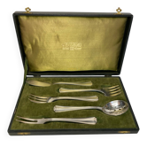 Tableware, silver-plated metal confectionery service by Christofle circa 1940.