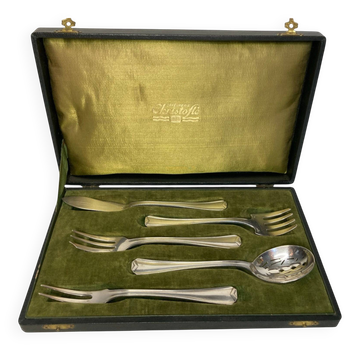 Arts de la table, service à confiserie métal argenté Christofle vers 1940