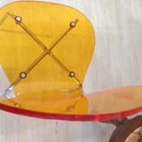 Polycarbonate chair and chrome legs