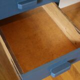 Small desk or vintage dressing table, blue