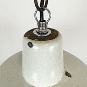 Industrial White Enamel Factory Pendant Lamp from Zaos, 1960s