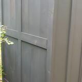 Black parisian wardrobe made of solid wood