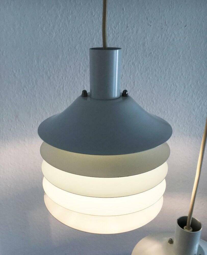 Danish mid-century lamellar suspensions by Lyfa, 1960s, set of 2.