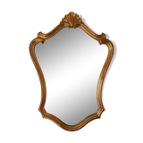 Mirror oval shell dore with french-style sheet louis xvi 58x80cm